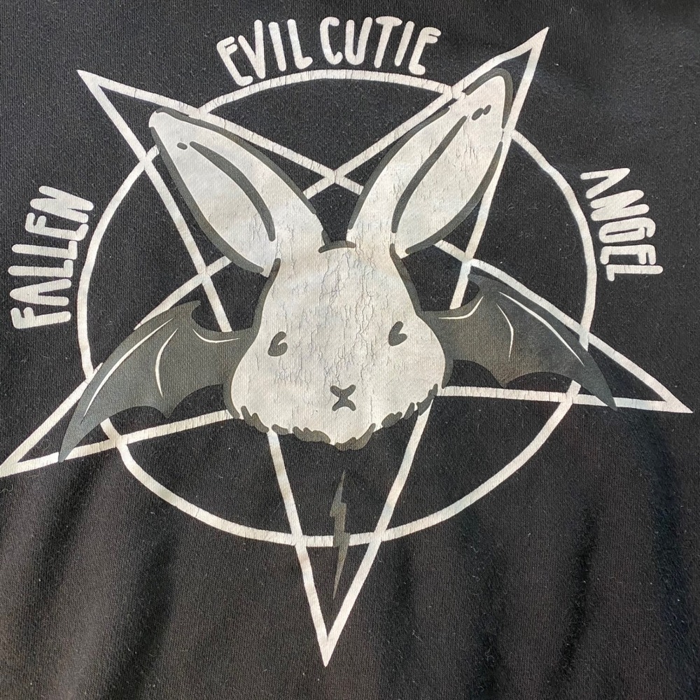 Pentagram Hoodie Gothic Grunge Harajuku Bunny Bat Evil Cutie Fallen Angel Tokyo